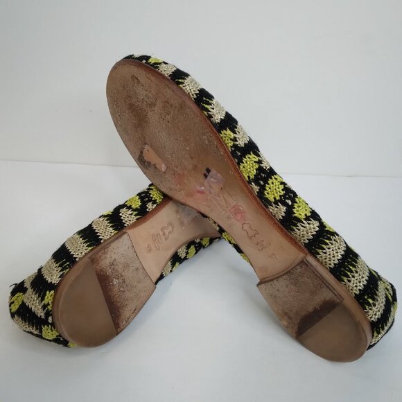 M Missoni Multicolor Knit Slip On Flats Size 37 - Picture 10 of 14